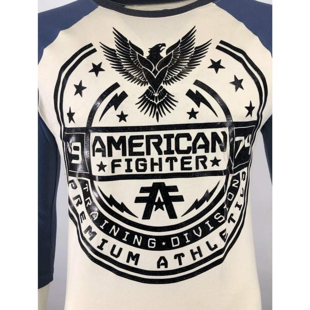AMERICAN FIGHTER Men's T-Shirt CAPITAL RAGLAN Athl - Picture 6 of 8
